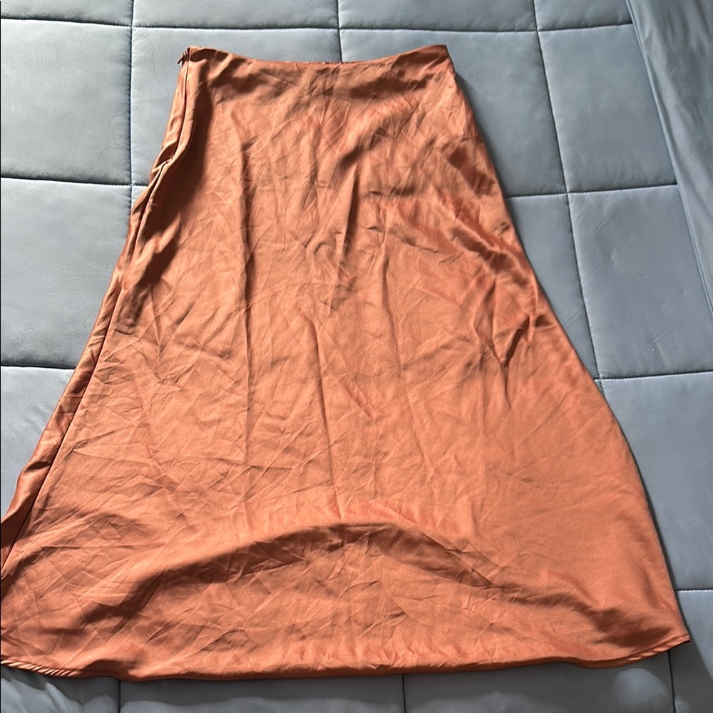Elegant Orange Women's Skirt